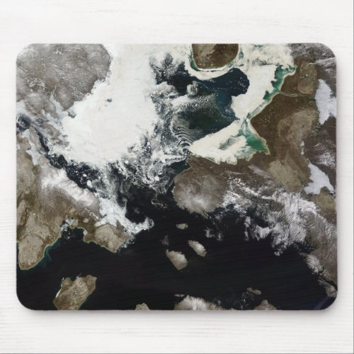 Sea ice and sediment visible in Nunavut Canada Mouse Pad