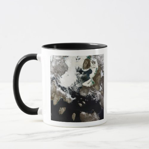 Sea ice and sediment visible in Nunavut Canada Mug