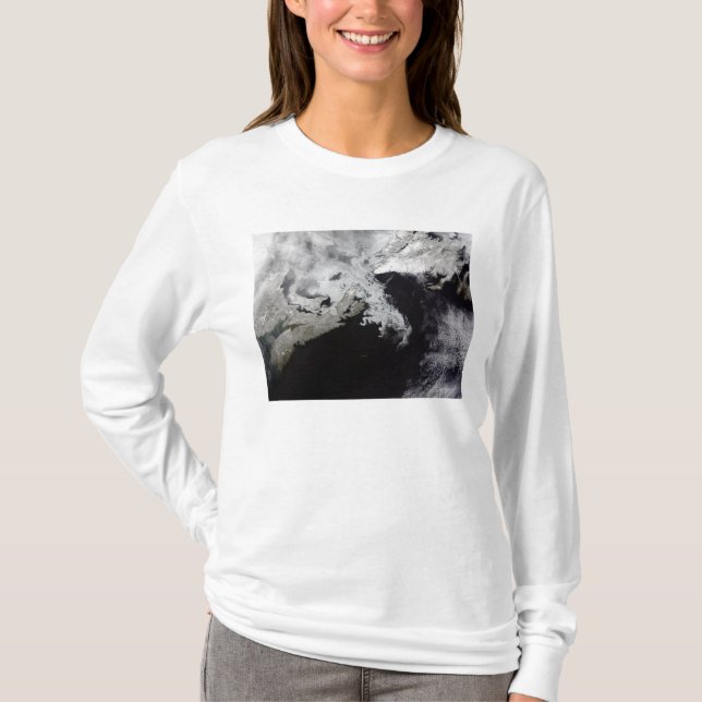 Sea ice fills the Gulf of St Lawrence T-Shirt (Front)