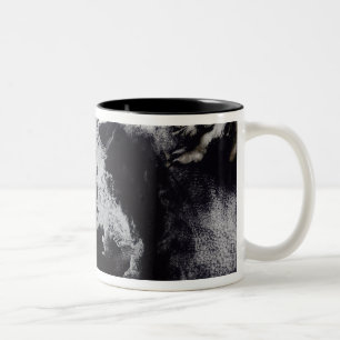 Sea ice fills the Gulf of St Lawrence Two-Tone Coffee Mug