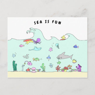 SEA IS FUN POSTCARD