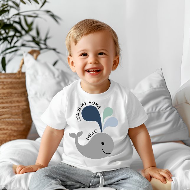 Sea is my home baby T-Shirt (Creator Uploaded)