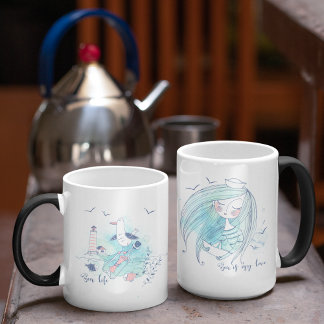 Sea Is My Love Color Morph Mug