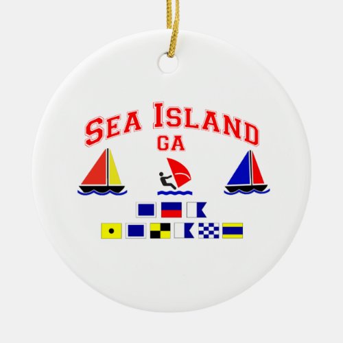 Sea Island_GA Ceramic Ornament