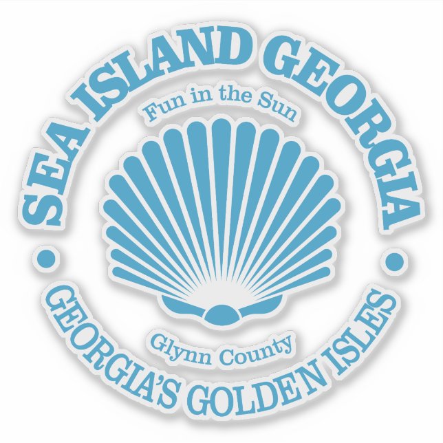 Sea Island (seashell) Sticker (Front)