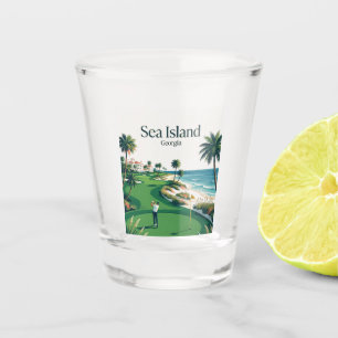Sea Island USA Shot Glass