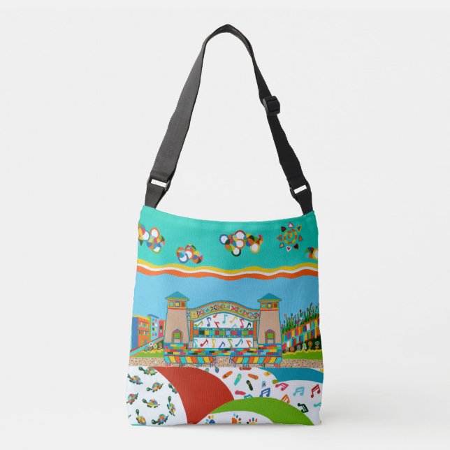 Sea Isle Band Shell Cross Body Bag (Front)