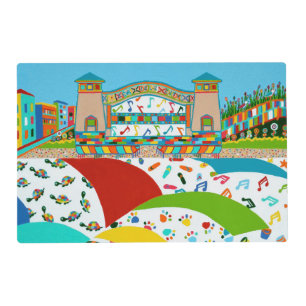 Sea Isle Band Shell Laminated Placemat