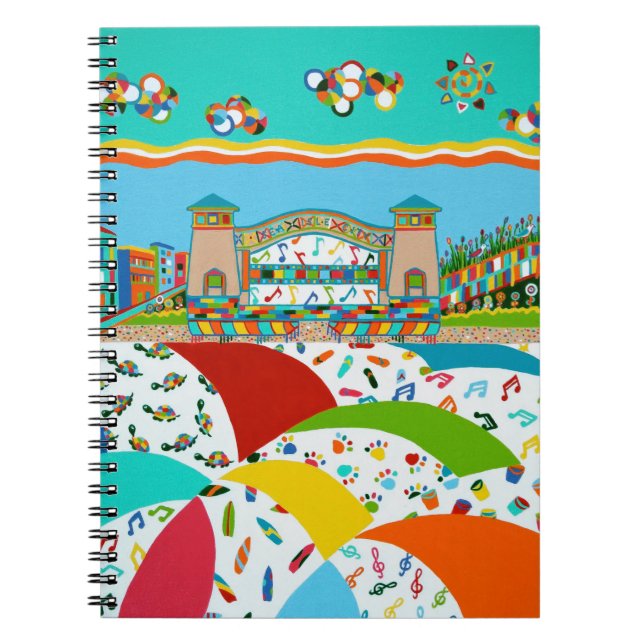 Sea Isle Band Shell Spiral Notebook (Front)
