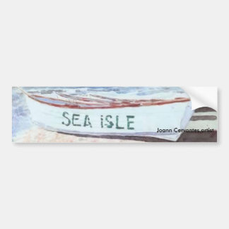 SEA ISLE BUMPER STICKER WATERCOLOR