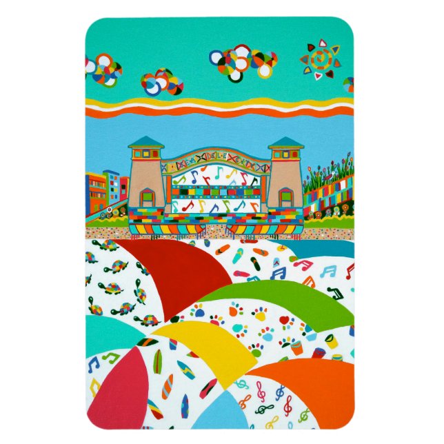 Sea Isle City Band Shell 4 x 6 Flexible Magnet (Vertical)