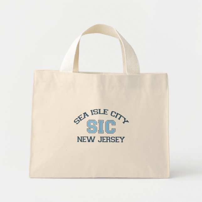 Sea Isle City. Mini Tote Bag (Front)