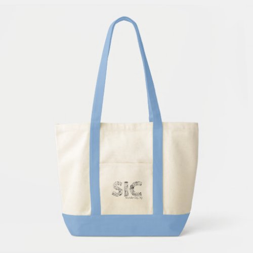 Sea Isle City NJ Jersey Shore Illustration Tote  Bag