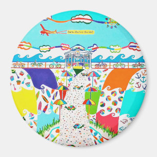 Sea Isle City, NJ Round Magnet