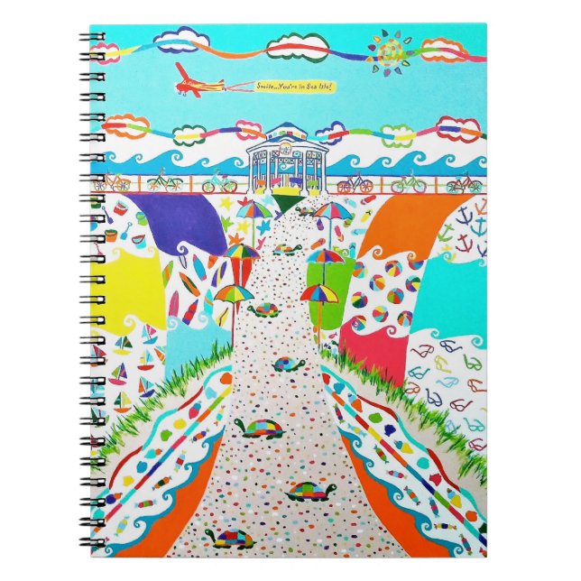 Sea Isle City Promenade Spiral Notebook (Front)
