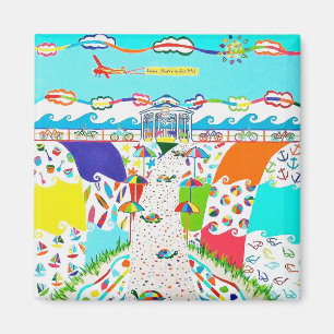 Sea Isle Promenade Square Magnet