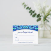 Sea Jewel Mandala Appointment Card (Standing Front)