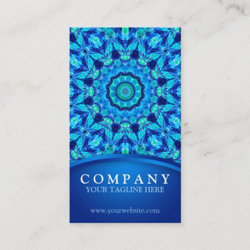 Customizable Sea Jewel Mandala Business Card Templates