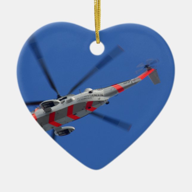 sea king ceramic ornament (Front)