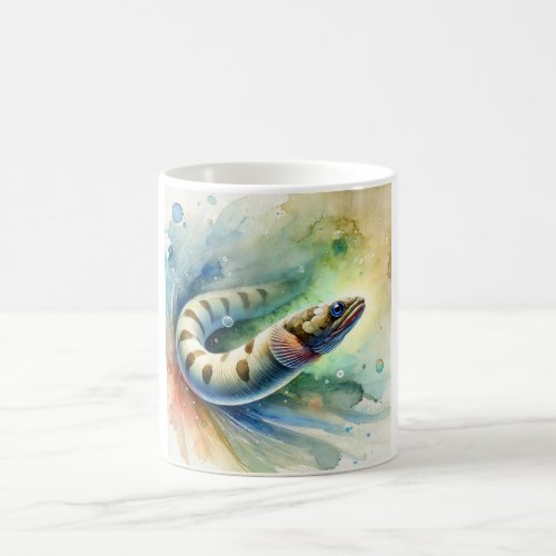 Sea Lamprey 130624AREF113 _ Watercolor Coffee Mug