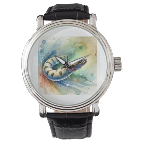 Sea Lamprey 130624AREF113 _ Watercolor Watch