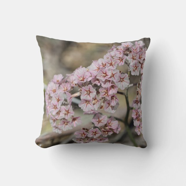 Sea Lavender / Statice Flower Pillow (Front)
