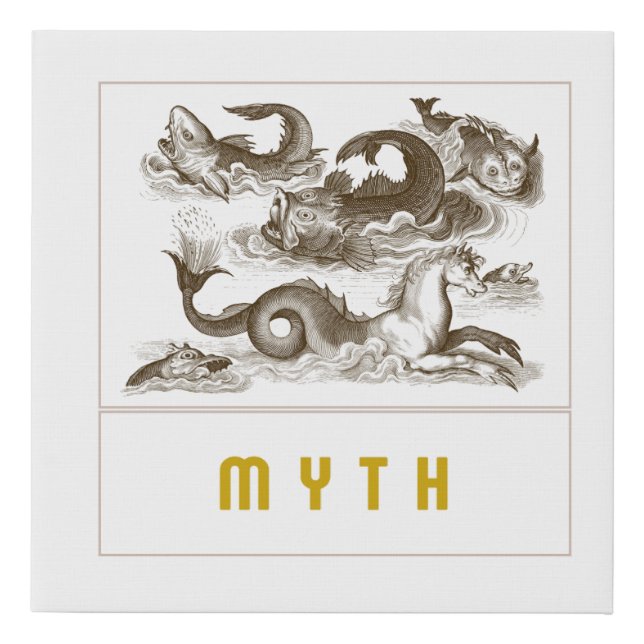 Sea Legends design Faux Canvas Print (Front)