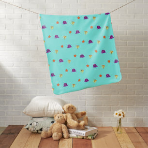 Sea life baby blanket