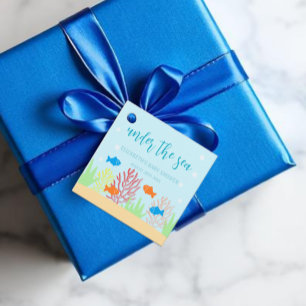 Sea Life Baby Shower Favor Tags