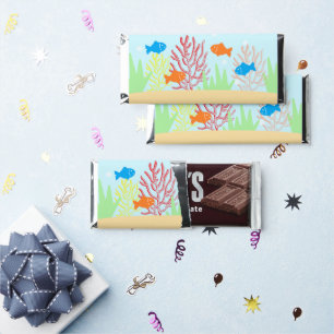 Sea Life Baby Shower Hershey Bar Favors
