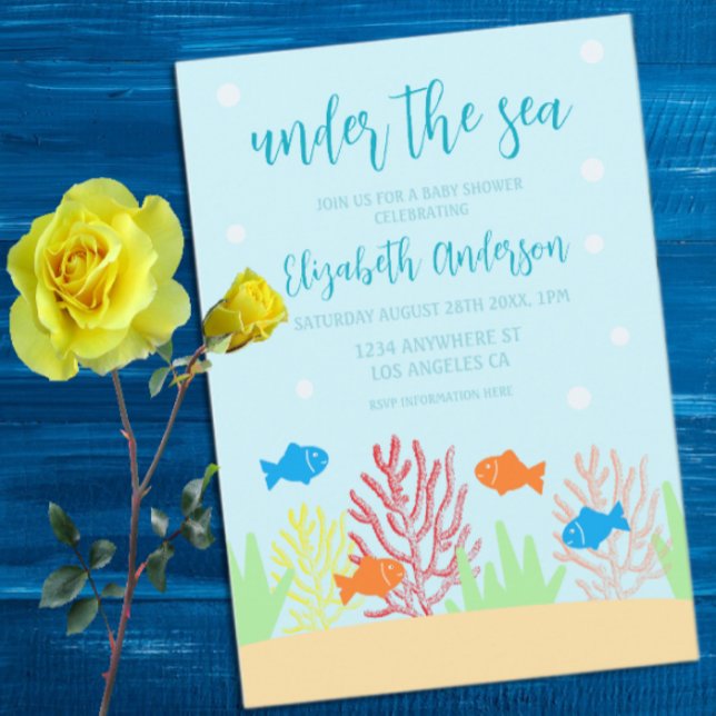 Sea Life Baby Shower Invitation (Creator Uploaded)