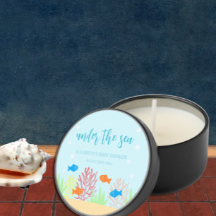 Sea Life Baby Shower Mini Candle Favors