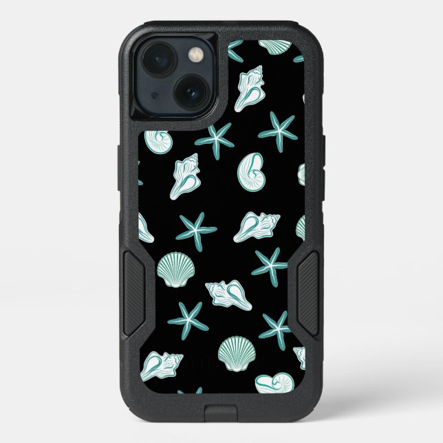 Sea Life Beach Theme Otterbox iPhone Case (Back)