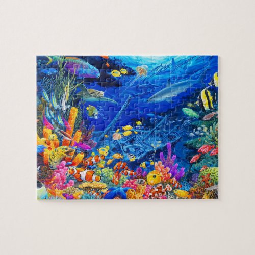 Sea Life Cartoon Jigsaw Puzzle