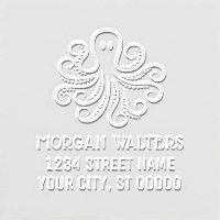 Sea Life Cute Octopus Name Return Address