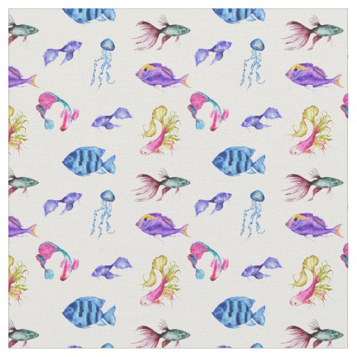 Sea Life Fabric,Ocean ,Fish,Octopus Fabric