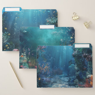 Sea Life File Folders