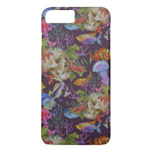 Sea Life Grunge Pattern iPhone 8 Plus/7 Plus Case