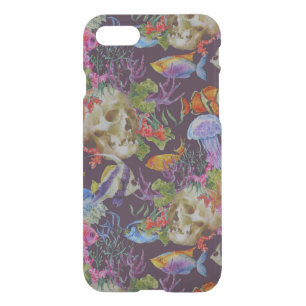 Sea Life Grunge Pattern iPhone SE/8/7 Case