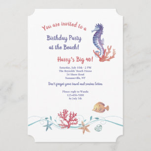 Sea Life Invitation