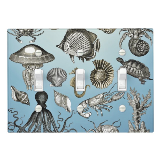 Sea Life  Light Switch Cover (In Situ)