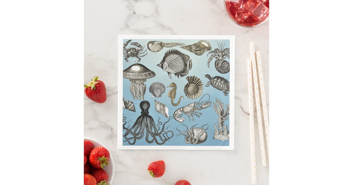 Retro 30th Birthday Fishing Gift Turning 30 Bass Napkins