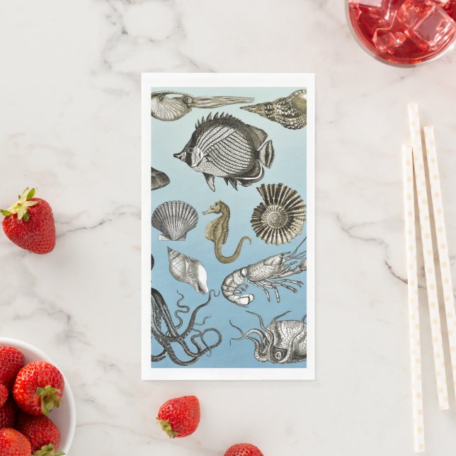 Sea Life  Paper Guest Towels (Insitu)