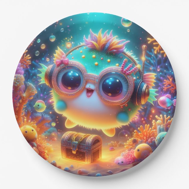 Sea Life  Paper Plates (Front)