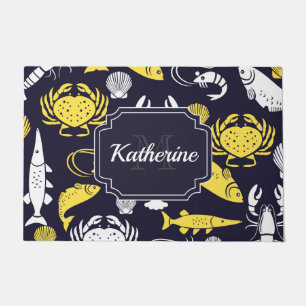 Sea Life Pattern Doormat