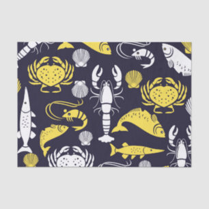 Sea Life Pattern Tissue Paper