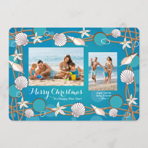 Sea Life Photo Frame Holiday Card