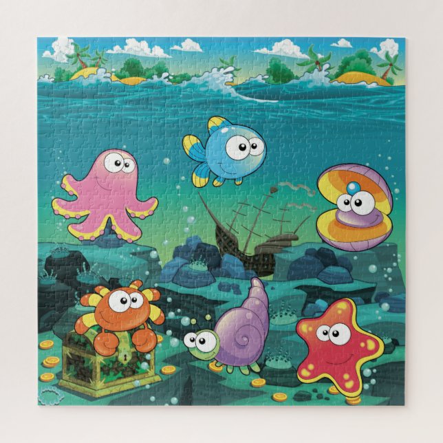 Sea Life Puzzle (Vertical)