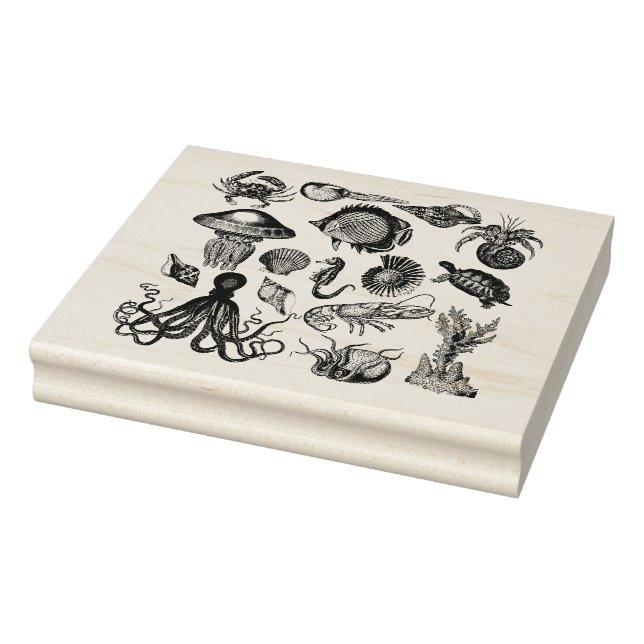 Sea Life  Rubber Stamp (Stamp)