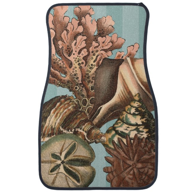 Sea Life Silhouette Car Mat (Front)